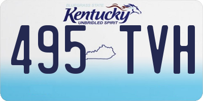 KY license plate 495TVH