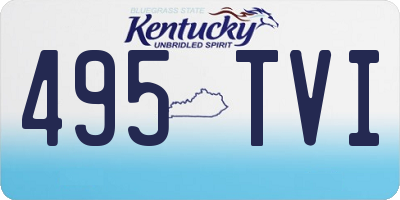 KY license plate 495TVI