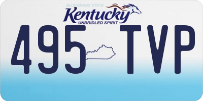 KY license plate 495TVP