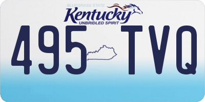 KY license plate 495TVQ