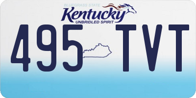 KY license plate 495TVT