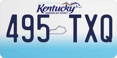 KY license plate 495TXQ