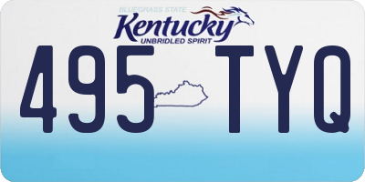 KY license plate 495TYQ
