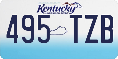 KY license plate 495TZB