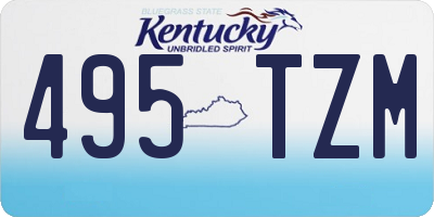 KY license plate 495TZM