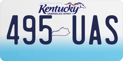 KY license plate 495UAS