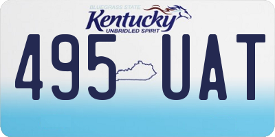 KY license plate 495UAT