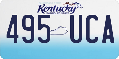 KY license plate 495UCA