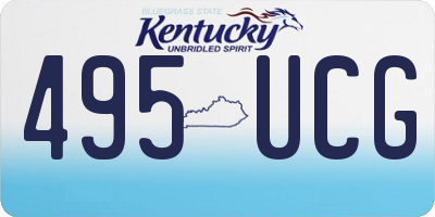 KY license plate 495UCG