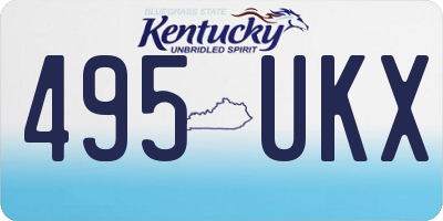 KY license plate 495UKX
