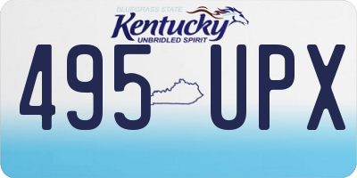 KY license plate 495UPX