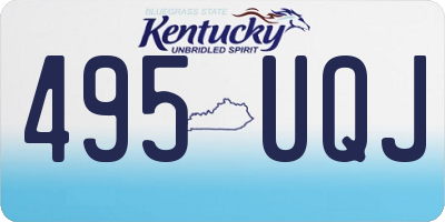 KY license plate 495UQJ