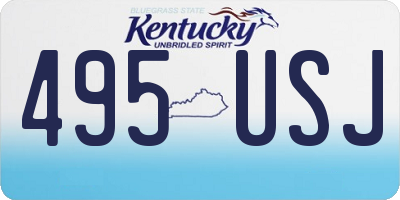 KY license plate 495USJ