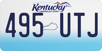 KY license plate 495UTJ