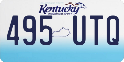 KY license plate 495UTQ