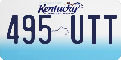 KY license plate 495UTT