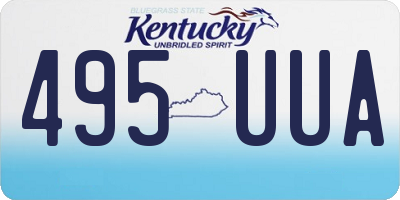 KY license plate 495UUA