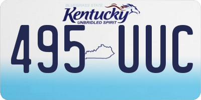 KY license plate 495UUC