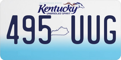 KY license plate 495UUG