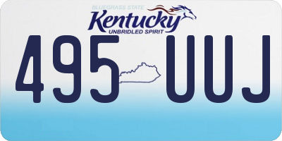 KY license plate 495UUJ