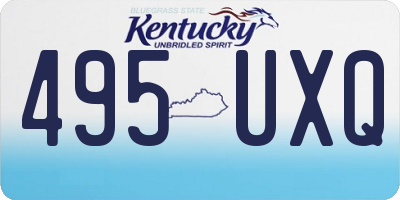 KY license plate 495UXQ