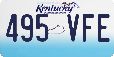 KY license plate 495VFE