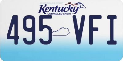 KY license plate 495VFI