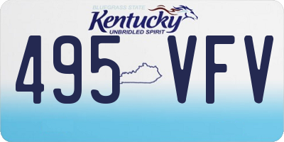 KY license plate 495VFV
