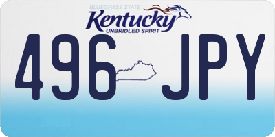 KY license plate 496JPY