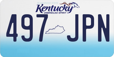 KY license plate 497JPN