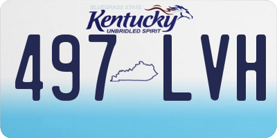 KY license plate 497LVH