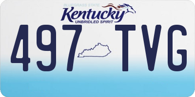 KY license plate 497TVG