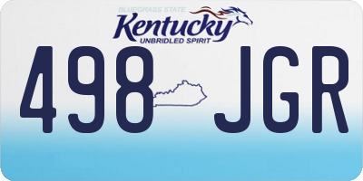 KY license plate 498JGR