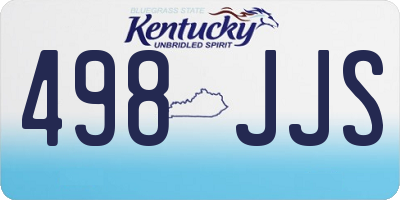 KY license plate 498JJS