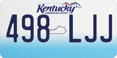 KY license plate 498LJJ