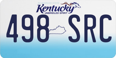 KY license plate 498SRC