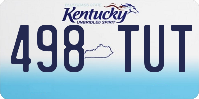 KY license plate 498TUT