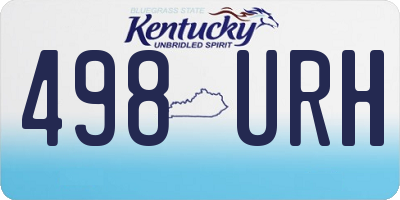 KY license plate 498URH