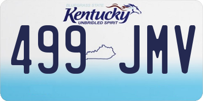 KY license plate 499JMV