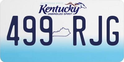 KY license plate 499RJG