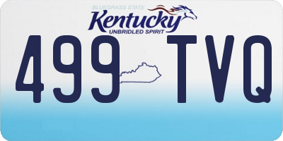 KY license plate 499TVQ