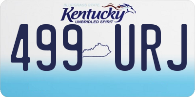 KY license plate 499URJ