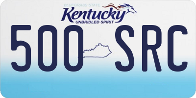 KY license plate 500SRC