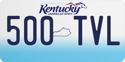 KY license plate 500TVL