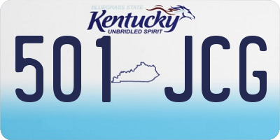 KY license plate 501JCG