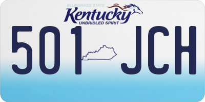 KY license plate 501JCH