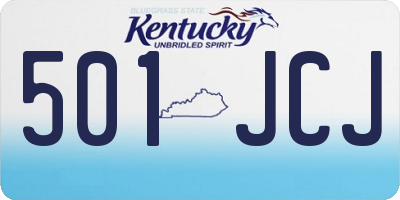 KY license plate 501JCJ