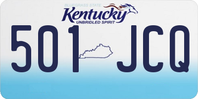 KY license plate 501JCQ