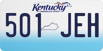 KY license plate 501JEH