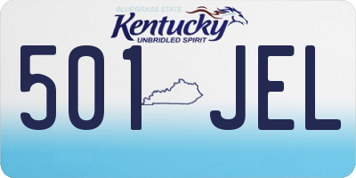 KY license plate 501JEL